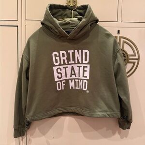Women's Olive Green Hoodie - Grind State of Mind
